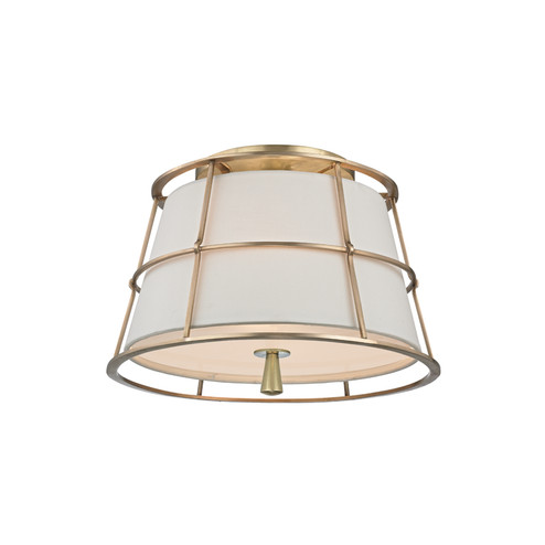 Savona Two Light Semi Flush Mount in Aged Brass (70|9814-AGB)