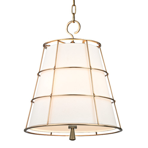 Savona Three Light Pendant in Aged Brass (70|9818-AGB)