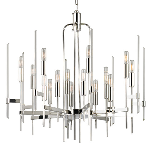 Bari 16 Light Chandelier in Polished Nickel (70|9916-PN)