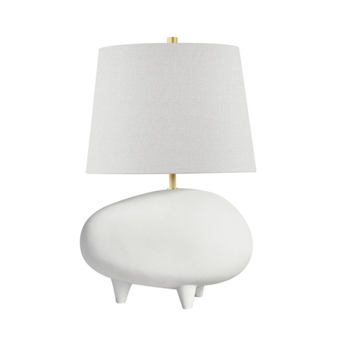 Tiptoe One Light Table Lamp in Aged Brass/Matte White (70|KBS1423201A-AGB/MW)