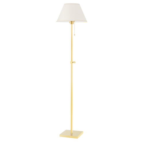 Leeds One Light Floor Lamp in Aged Brass (70|MDSL133-AGB)