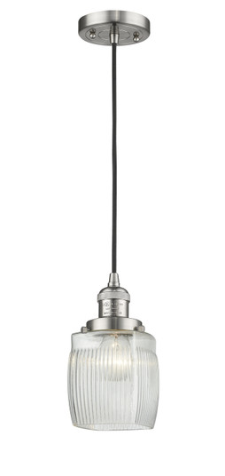 Franklin Restoration LED Mini Pendant in Brushed Satin Nickel (405|201C-SN-G302-LED)