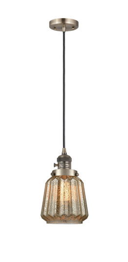 Franklin Restoration LED Mini Pendant in Antique Brass (405|201CSW-AB-G146-LED)