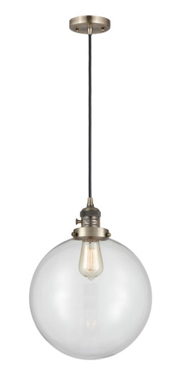 Franklin Restoration One Light Mini Pendant in Antique Brass (405|201CSW-AB-G202-12)