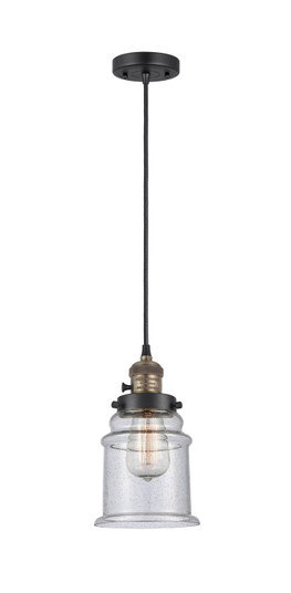 Franklin Restoration LED Mini Pendant in Black Antique Brass (405|201CSW-BAB-G184-LED)