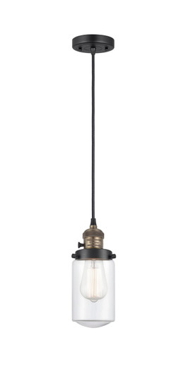 Franklin Restoration LED Mini Pendant in Black Antique Brass (405|201CSW-BAB-G312-LED)