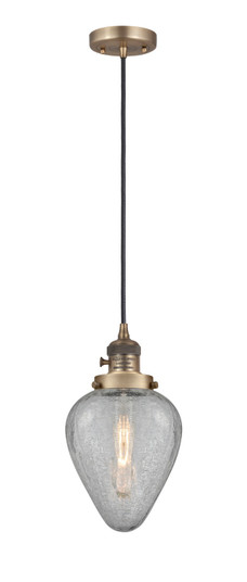 Franklin Restoration LED Mini Pendant in Brushed Brass (405|201CSW-BB-G165-LED)