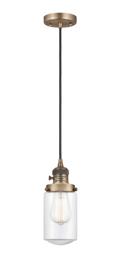 Franklin Restoration LED Mini Pendant in Brushed Brass (405|201CSW-BB-G312-LED)