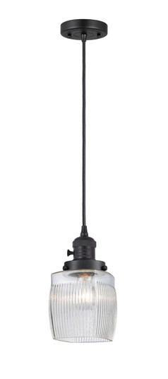 Franklin Restoration LED Mini Pendant in Matte Black (405|201CSW-BK-G302-LED)