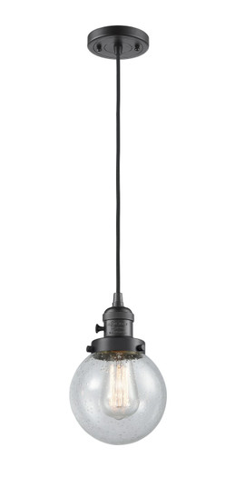 Franklin Restoration One Light Mini Pendant in Oil Rubbed Bronze (405|201CSW-OB-G204-6)