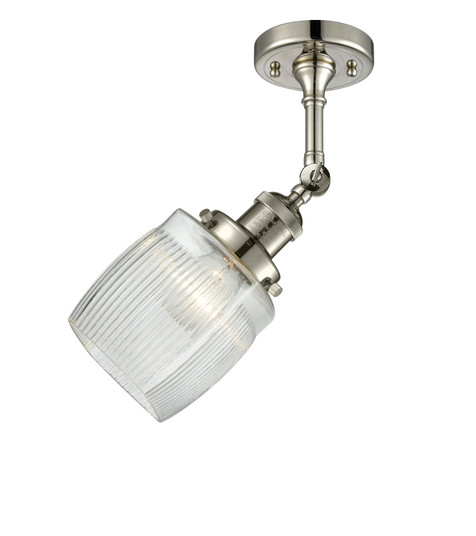 Franklin Restoration LED Semi-Flush Mount in Polished Nickel (405|201F-PN-G302-LED)