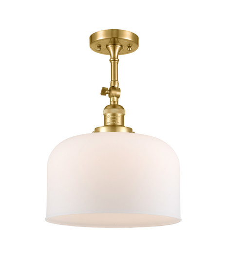 Franklin Restoration One Light Semi-Flush Mount in Satin Gold (405|201F-SG-G71-L)