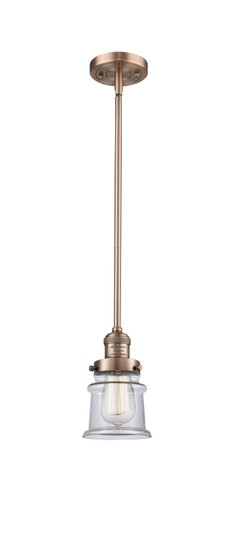 Franklin Restoration One Light Mini Pendant in Antique Copper (405|201S-AC-G182S)