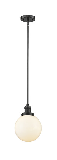 Franklin Restoration One Light Mini Pendant in Oil Rubbed Bronze (405|201S-OB-G201-8)