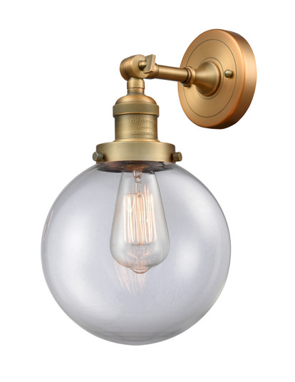 Franklin Restoration LED Wall Sconce in Brushed Brass (405|203-BB-G202-8-LED)