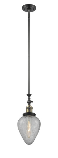 Franklin Restoration One Light Mini Pendant in Black Antique Brass (405|206-BAB-G165)