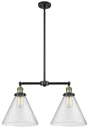 Franklin Restoration LED Island Pendant in Black Antique Brass (405|209-BAB-G44-L-LED)