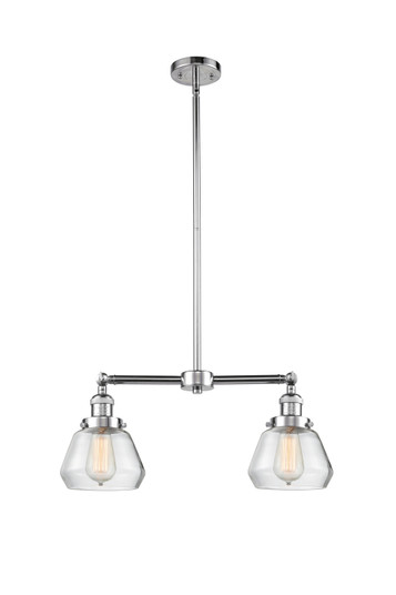 Franklin Restoration Two Light Island Pendant in Polished Chrome (405|209-PC-G172)