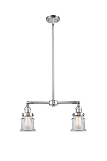 Franklin Restoration Two Light Island Pendant in Polished Chrome (405|209-PC-G182S)