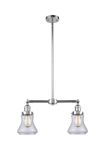 Franklin Restoration Two Light Island Pendant in Polished Chrome (405|209-PC-G192)