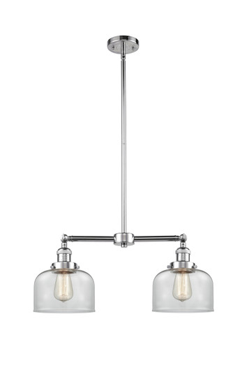 Franklin Restoration Two Light Island Pendant in Polished Chrome (405|209-PC-G72)