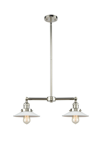 Franklin Restoration LED Island Pendant in Polished Nickel (405|209-PN-G1-LED)