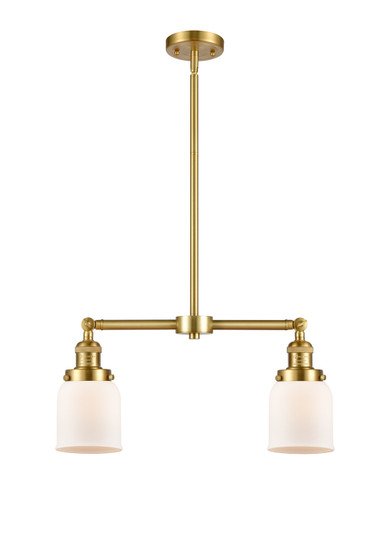 Franklin Restoration LED Island Pendant in Satin Gold (405|209-SG-G51-LED)