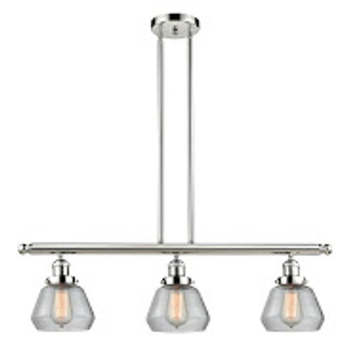 Franklin Restoration Three Light Island Pendant in Polished Nickel (405|213-PN-G172)