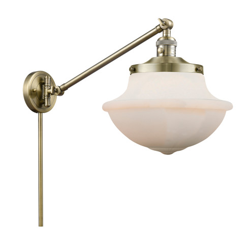 Franklin Restoration One Light Swing Arm Lamp in Antique Brass (405|237-AB-G541)