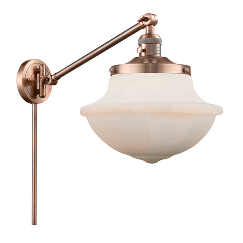 Franklin Restoration One Light Swing Arm Lamp in Antique Copper (405|237-AC-G541)