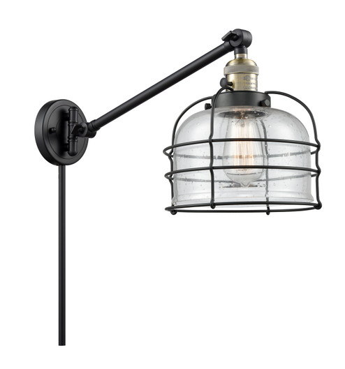 Franklin Restoration LED Swing Arm Lamp in Black Antique Brass (405|237-BAB-G74-CE-LED)