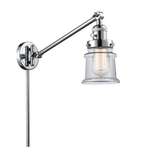 Franklin Restoration One Light Swing Arm Lamp in Polished Chrome (405|237-PC-G182S)