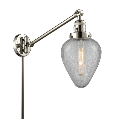 Franklin Restoration One Light Swing Arm Lamp in Polished Nickel (405|237-PN-G165)