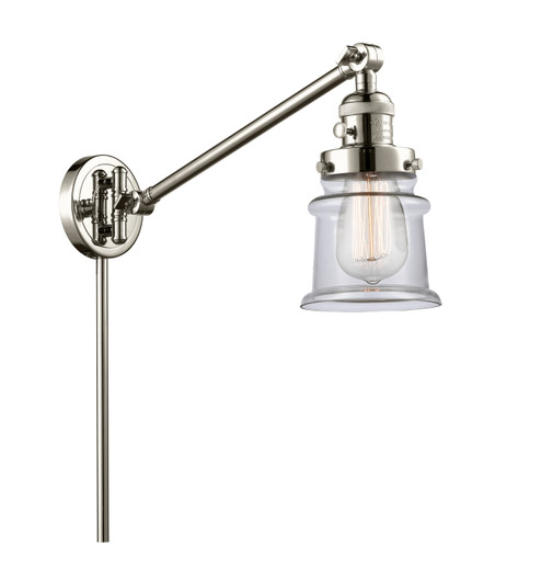 Franklin Restoration LED Swing Arm Lamp in Polished Nickel (405|237-PN-G182S-LED)