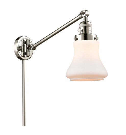 Franklin Restoration One Light Swing Arm Lamp in Polished Nickel (405|237-PN-G191)