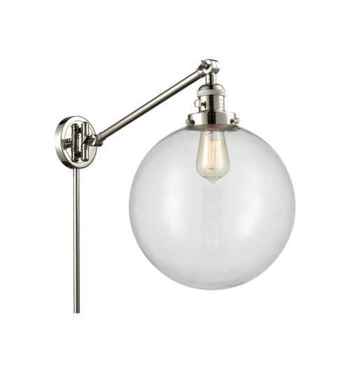 Franklin Restoration LED Swing Arm Lamp in Polished Nickel (405|237-PN-G202-12-LED)