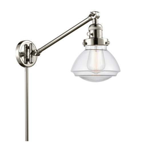 Franklin Restoration One Light Swing Arm Lamp in Polished Nickel (405|237-PN-G322)