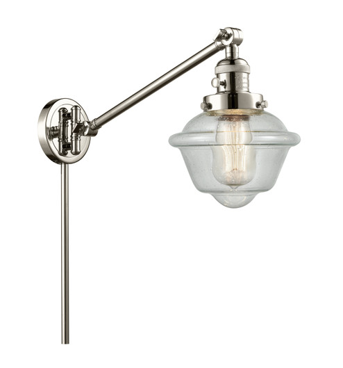 Franklin Restoration One Light Swing Arm Lamp in Polished Nickel (405|237-PN-G534)