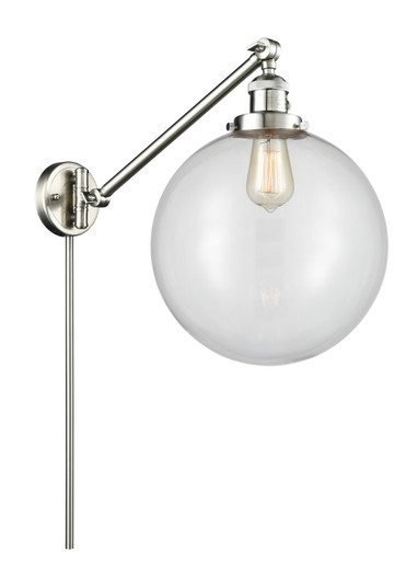 Franklin Restoration LED Swing Arm Lamp in Brushed Satin Nickel (405|237-SN-G202-12-LED)