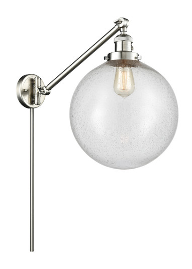 Franklin Restoration LED Swing Arm Lamp in Brushed Satin Nickel (405|237-SN-G204-12-LED)