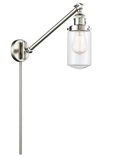 Franklin Restoration One Light Swing Arm Lamp in Brushed Satin Nickel (405|237-SN-G312)