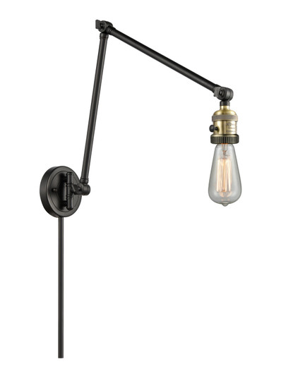 Franklin Restoration One Light Swing Arm Lamp in Black Antique Brass (405|238-BAB)