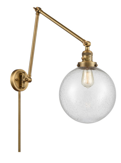 Franklin Restoration One Light Swing Arm Lamp in Brushed Brass (405|238-BB-G204-10)