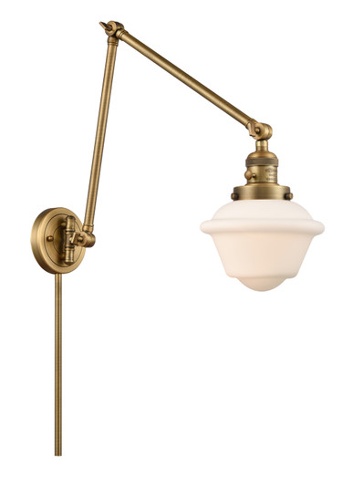 Franklin Restoration One Light Swing Arm Lamp in Brushed Brass (405|238-BB-G531)