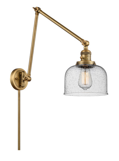 Franklin Restoration One Light Swing Arm Lamp in Brushed Brass (405|238-BB-G74)