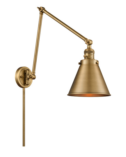 Franklin Restoration One Light Swing Arm Lamp in Brushed Brass (405|238-BB-M13-BB)