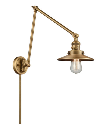 Franklin Restoration One Light Swing Arm Lamp in Brushed Brass (405|238-BB-M4)
