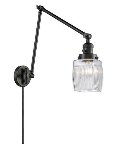 Franklin Restoration LED Swing Arm Lamp in Matte Black (405|238-BK-G302-LED)