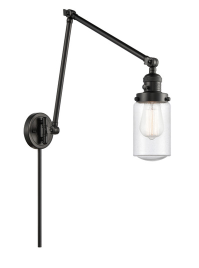 Franklin Restoration LED Swing Arm Lamp in Matte Black (405|238-BK-G314-LED)