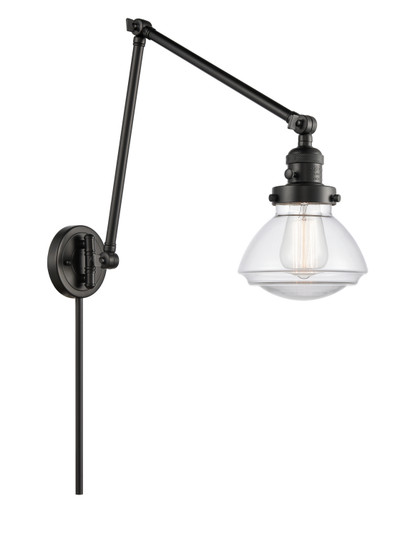 Franklin Restoration LED Swing Arm Lamp in Matte Black (405|238-BK-G322-LED)